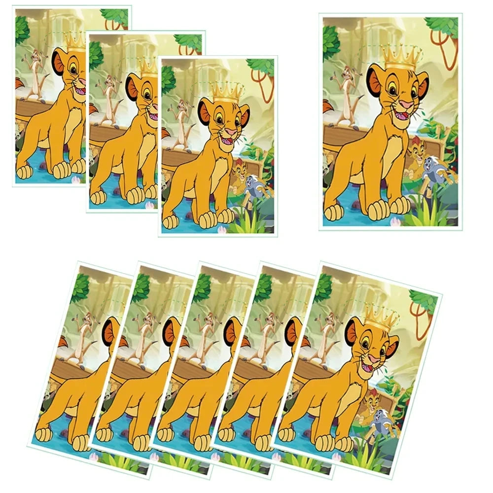 Lion King Birthday Party Decoration Lion Disposable Dinnerware Tablecloth Cup Plate 3D Balloon for Kids Baby Shower Supplies