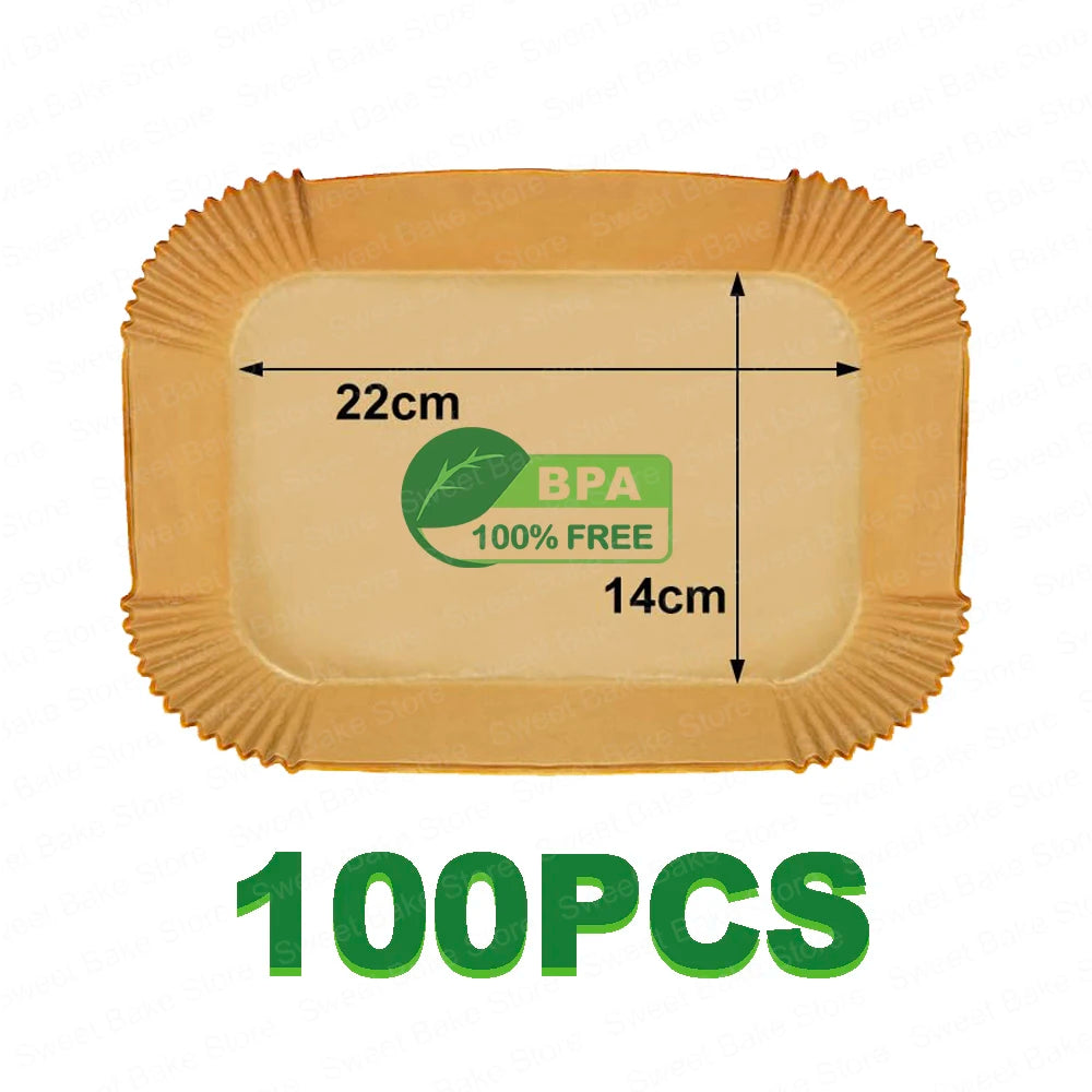 Air Fryer Disposable Liners for Ninja Dual XL foodi AF300 AF400 AF451 Non-stick Parchment Paper Sheets Air Fryer Accessories