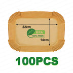 Air Fryer Disposable Liners for Ninja Dual XL foodi AF300 AF400 AF451 Non-stick Parchment Paper Sheets Air Fryer Accessories