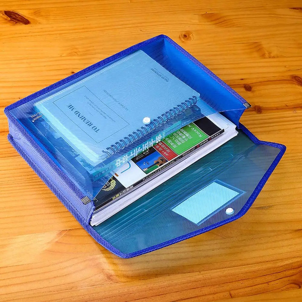A4/A5File Folder Stationery Storage Folder Waterproof File Organizer Folders Pvc Bag Portfolio Paper Storage Office Organizers