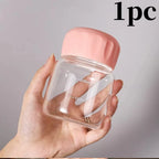 1/2PCS 300ml Small Water Bottle Plastic Portable Leakproof Mug Juice Milk Drinking Cup with Scale for Outdoor Kitchen School