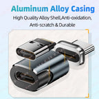 Mini USB4 80Gbps 240W Thunderbolt5/4 Magnetic Adapter USB C To Type C Fast Charge Magnet Converter Cable 8K@60Hz Type C Adapter