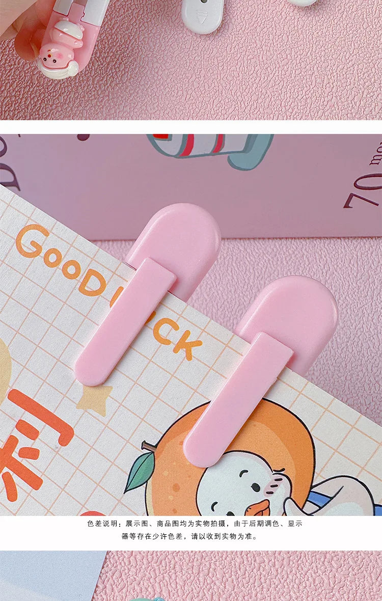 1pc Mini Portable Art Knife Students Use Envelope Opener Cute Cartoon Paper Cutter Office Stationery Express Unpacking Device