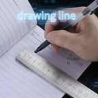 5mm Thick Stainless Steel Ruler | Tempered Car Safety & Measuring Tool | Multi-Purpose Heavy Duty Scale