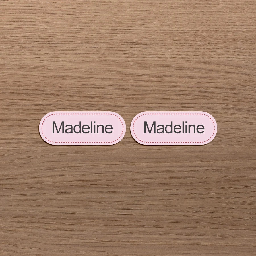 Personalized Sewing Labels for Clothes,School Uniforms,Custom Name Iron-on Fabric Tags,Cotton Material,Machine Washable
