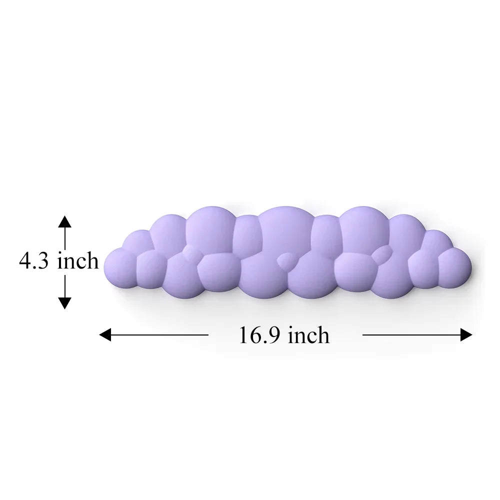Keyboard Cloud Wrist Rest Pad Anti-Slip Desk Mat Memory Foam Palm Rest Ergonomic Mouse Pad Typing Wrist Rest for Office