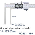 5-150mm Inner Groove Electronic Caliper Inner Diameter Outer Groove Inner Hole Measurement Tool Inner Hole Vernier Caliper