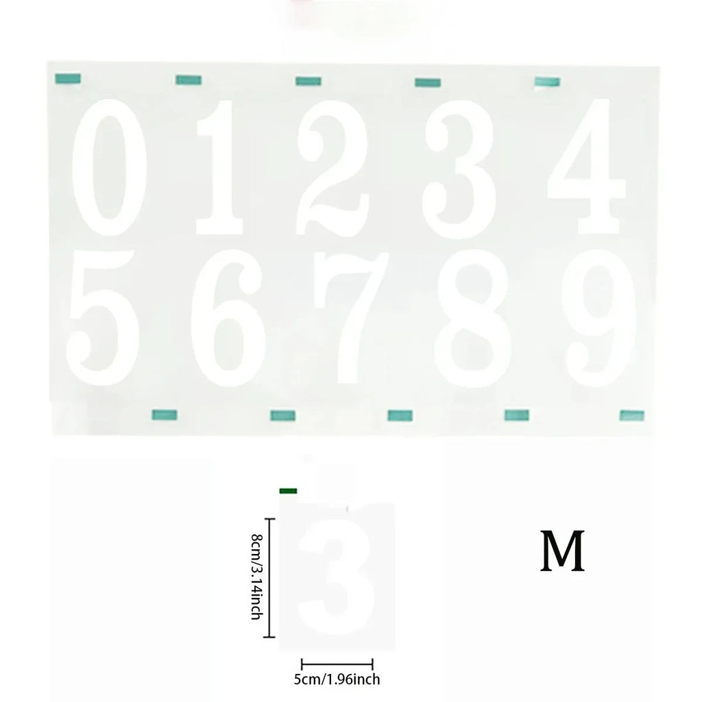 Reflective Digital stickers mailbox stickers and Reflective digital labels to mark house numbers and home office address numbers