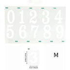 Reflective Digital stickers mailbox stickers and Reflective digital labels to mark house numbers and home office address numbers