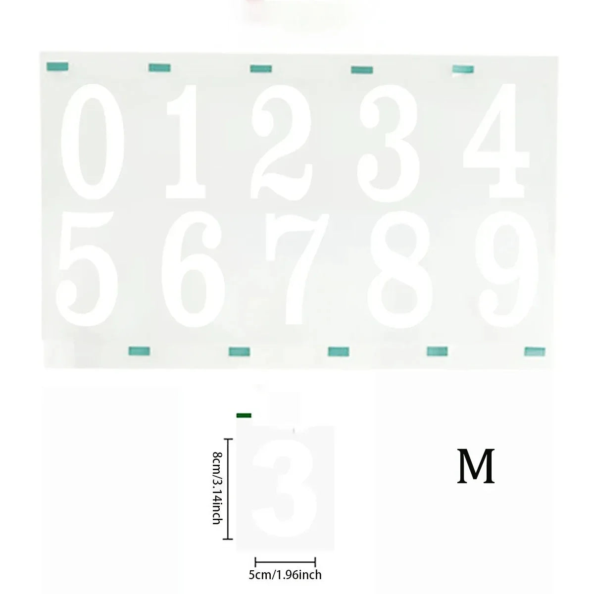 Reflective Digital stickers mailbox stickers and Reflective digital labels to mark house numbers and home office address numbers