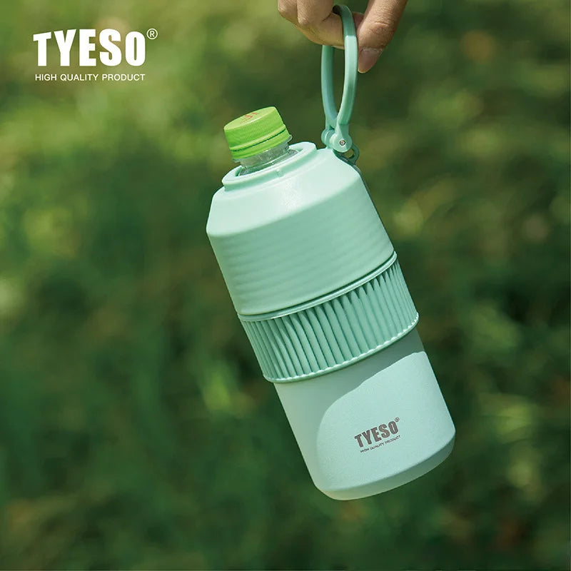 Tyeso 680ML Insulated Sports Tumbler, Portable Durable Cold Keeping Water Cup Perfect for Outdoor Activities Travel  Daily Use