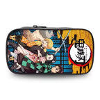 Nime Demon Slayer Kimetsu No Yaiba Pencil Pen Case Stationery Bag Pouch Holder Box Organizer for Teens Girls Adults Student.