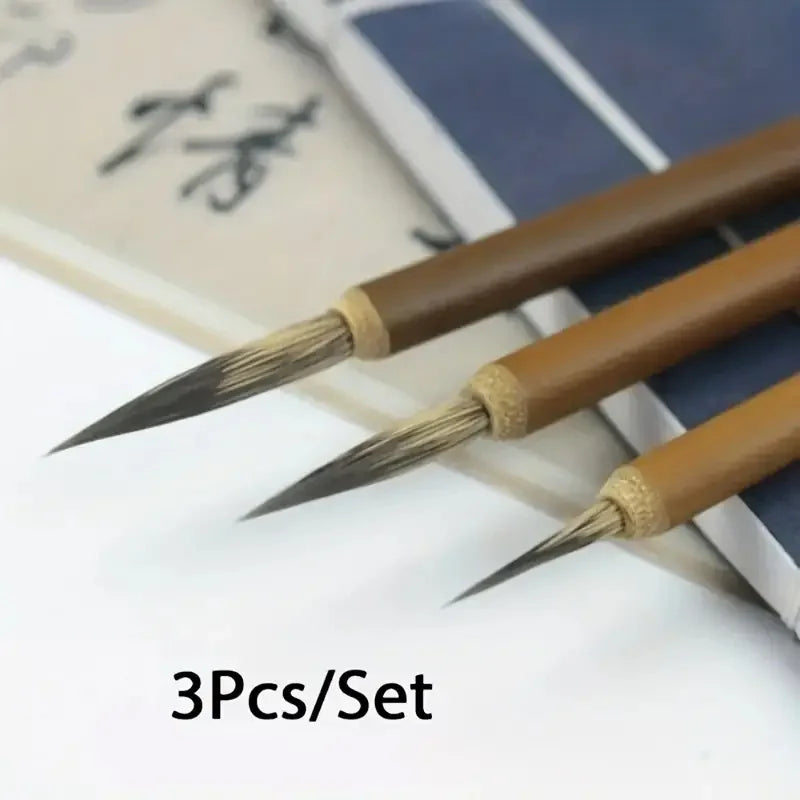Fine Line Art Brushes, Handmade, Chinese Calligraphy and Precision Designed Digital Painting Brushes