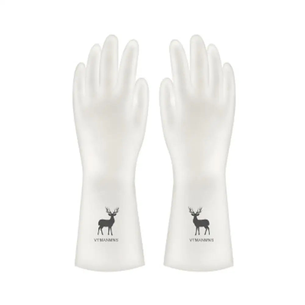 Female waterproof rubber latex dishwashing gloves kitchen durable cleaning housework chores dishwashing tools
