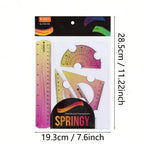 20cm Soft Ruler  with Gradient Ombre Style and Length Measured in Both Centimeters and Inches Suitable  Students  School Use