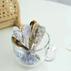 Acrylic Ice Cream Spoon Unbreakable Unique Pattern Tableware Spoon Cake Ice Cream Spoon Butter Cutter