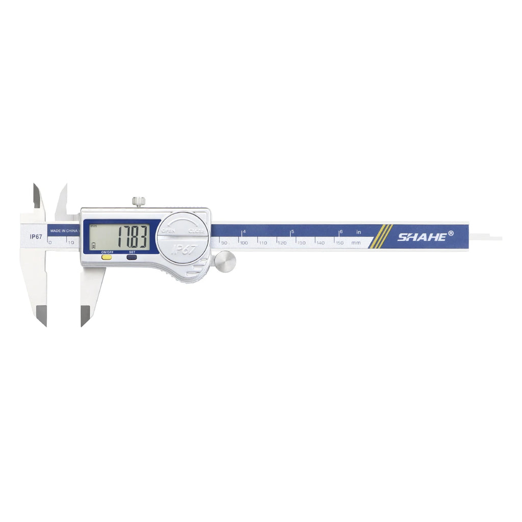 SHAHE Digital Caliper IP67 Coolant/Water/Dust Proof ,150/200/300mm Stainless Steel Digital Vernier Calipers Measuring Tool