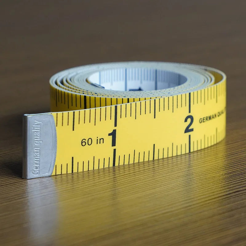 1.5M Soft Tape Measure Tailor's Tape With Snap Fasteners Body Measuring Double-sided Ruler For Needlework Sewing Tool