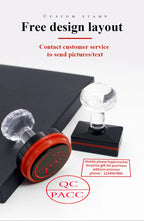 Personalized Logo Self inking Stamp Customized Photosensitive ink Stamp Your design picture