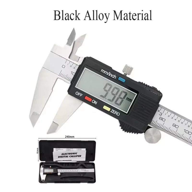Stainless Steel Digital Vernier Calipers, Messschieber Paquimetro Measuring Instruments, Measuring Tools, 6 ", 150mm