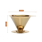 Reusable Coffee Filter Holder Versatile Double Layer Stainless Steel Coffee Tea Strainer Coffee Accessories Coffee Making Tool