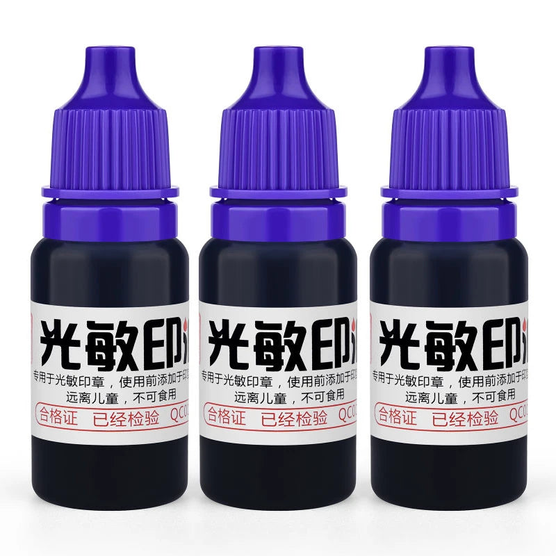 10ml Blue Red Black Ink Textile Clothes Ink Special Ink For Students Kids Name Stamp Printing On Clothing Waterproof Not Fade