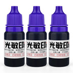 10ml Blue Red Black Ink Textile Clothes Ink Special Ink For Students Kids Name Stamp Printing On Clothing Waterproof Not Fade