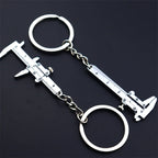 New Fashion Car Key Mini Vernier Caliper Portable 0-40mm Keychain Measuring Gauging Tools Car Turbo Key Chain Ring Ruler Caliper