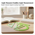 Blind Accessible Geometry Set Raised Markings Translucent Green Geometry Set