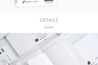 A5 A6 80Sheet Paper Refill Agenda Planners Diary Grid Line  Binder Sheets Six Hole envelope zip pouch Office School Stationery