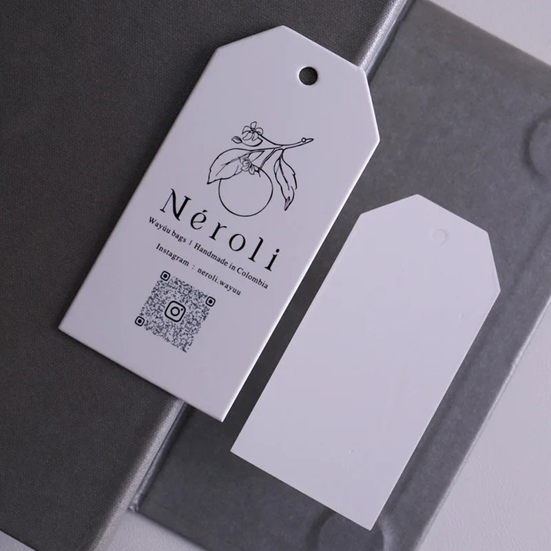 Custom Clean Coated Paper Hang Tag for Clothing Garment Apparel Brand Label Customized Printing Logo Wholesale