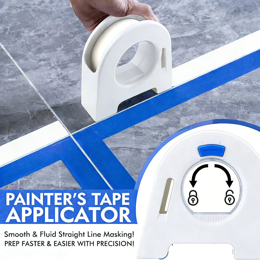 Painters Tape Applicator Windows Door Frame Trim Masking Tape Dispenser for Construction Site Grout Sealing Home Renovation Tool