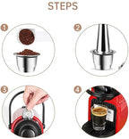 Capsule For Nespresso Reutilisable Inox Refillable Capsule Crema Reusable Refillable Coffee Filter Nespresso Essenza Mini