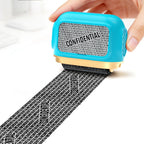 A005 Large Roller Privacy Stamp, Identity Theft Protection & Confidentiality Guard, with 3 Refill Inks