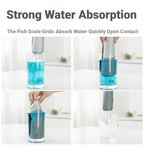 Fish Scale Microfiber Cleaning Cloth Lint Free No Trace Reusable Polishing Rag For Window Car Kitchen Mirror Glass