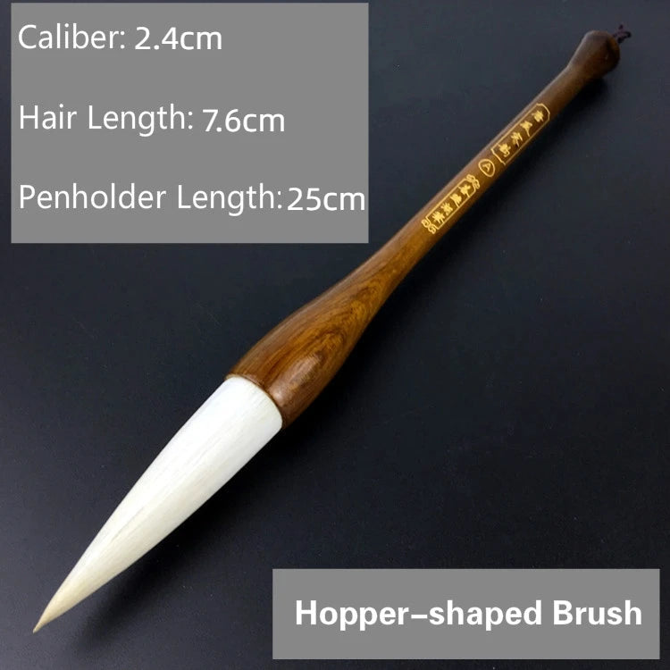 Long Woolen Hair Calligraphy Painting Brush Pen Calligraphie Chinese Large Hopper-shaped Couplets Brush Chinese Calligraphie Pen