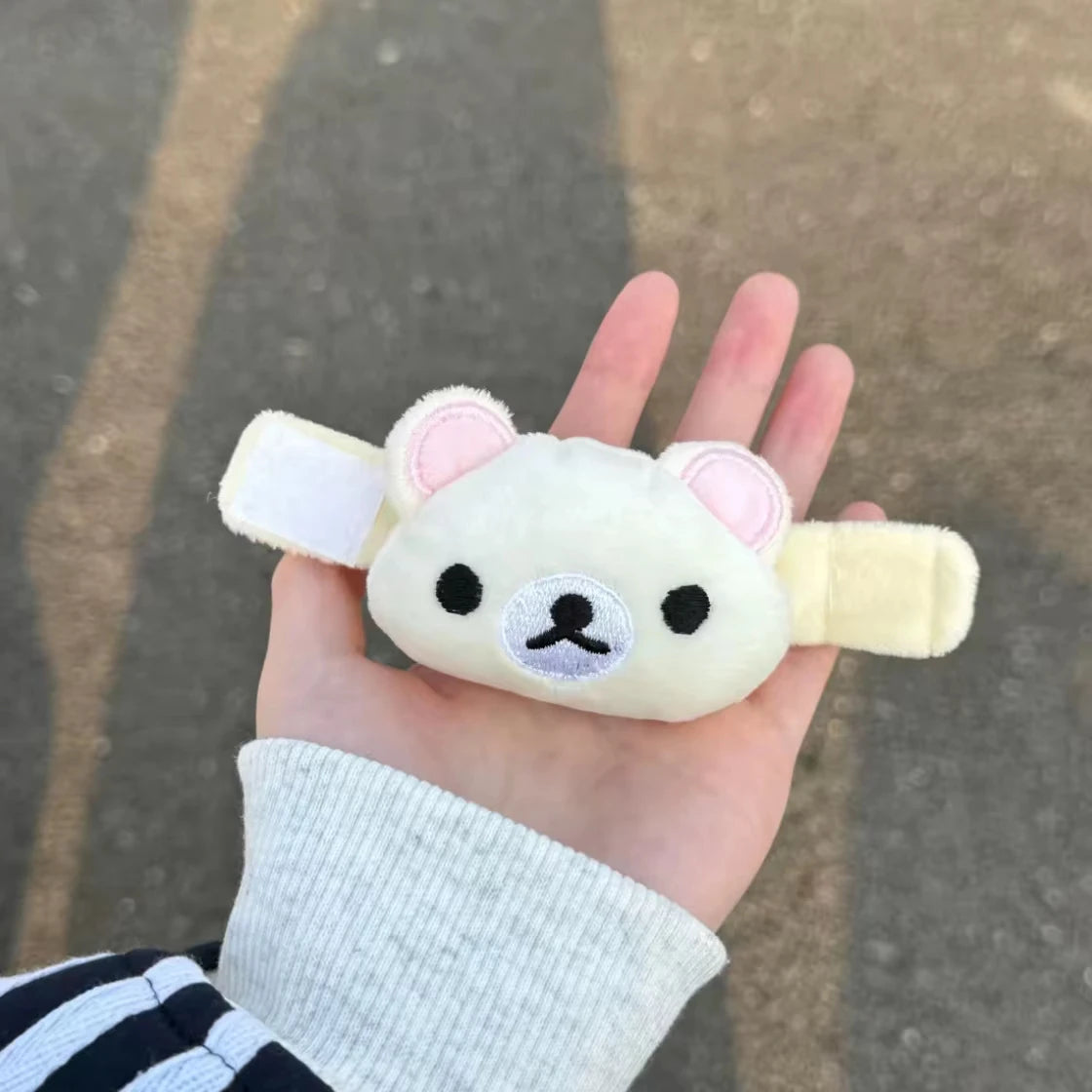 Kawaii Rilakkuma Easy Bear Phone Rope Chain Keyrings Lazybear Doll Keychains Bag Key Pendants Gift