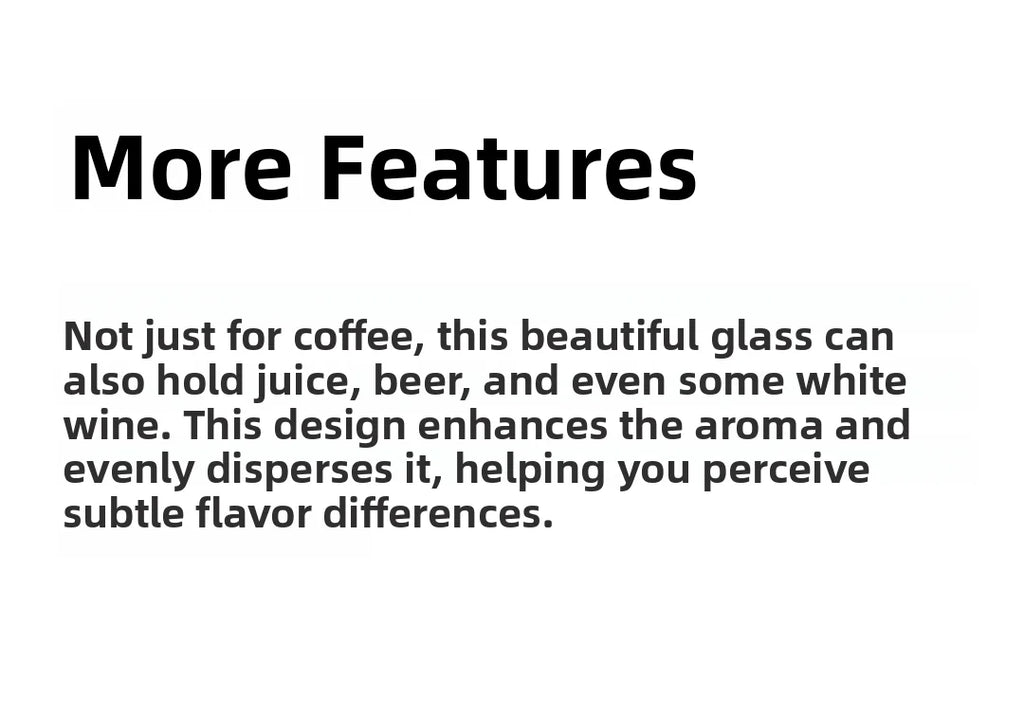 175ml 275ml Hand-Poured Coffee Sensory Smell Taste Cup Heat-Resistant Glass Sharing Jug Transparent European Style Texture De...