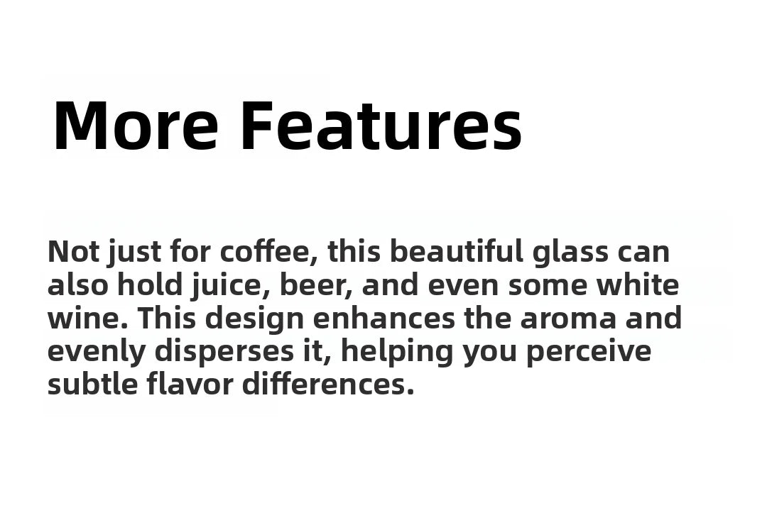 175ml 275ml Hand-Poured Coffee Sensory Smell Taste Cup Heat-Resistant Glass Sharing Jug Transparent European Style Texture De...