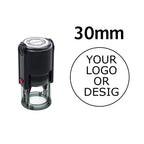 Custom Self-Inking Stamp 25/30/40/50mm Round Logo Design P Personalized Press-type Inking Stamp for Wedding Invitation Envelope