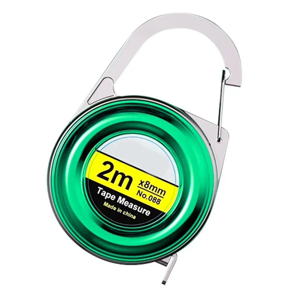 Retractable Keychain Tape Measur Portable Mini Centimeter Inch Retractable Ruler Roulette 2 Meter Measure Tape Gift