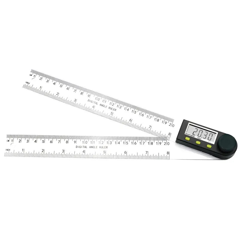 0-200/300mm Digital Angle Finder Meter 0-360 Degree Stainless Steel LCD Protractor Goniometer Ruler
