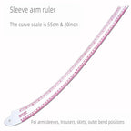 Empire sewing ruler and French curve, used for pattern making drafting, transparent plastic fashion designer ruler pieces assemb