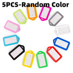 5/10PCS Luggage Tag Boarding Shipping Travel Accessory Women Men Suitcase Address Name Portable Label