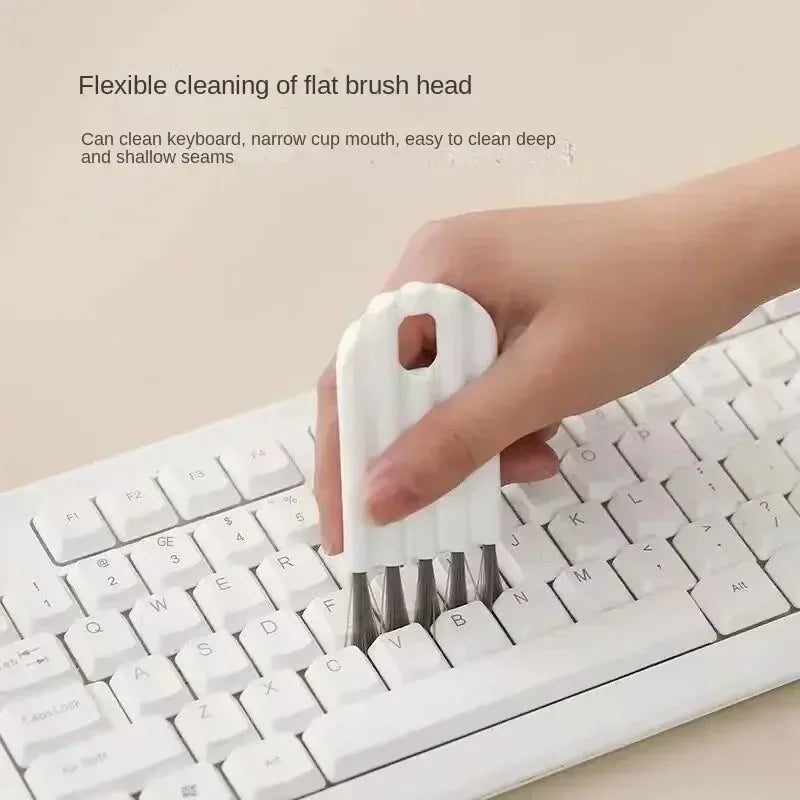 Multi-functional Flexible Mobile Phone Clean Fine Dust Cup Lid Card Slot Earphone Cleaning Brush For Headset Keyboard Cup Cover