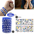 Police Party Plates Napkins Police Birthday Party Tableware Set Police Officer Car Party Decorations Favors Police Theme Party