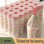Lavender Trash Bags 100 Pack Thickened Lavender Scented Drawstring Trash Bags High-Density Polyethylene Large Size Multipurpose