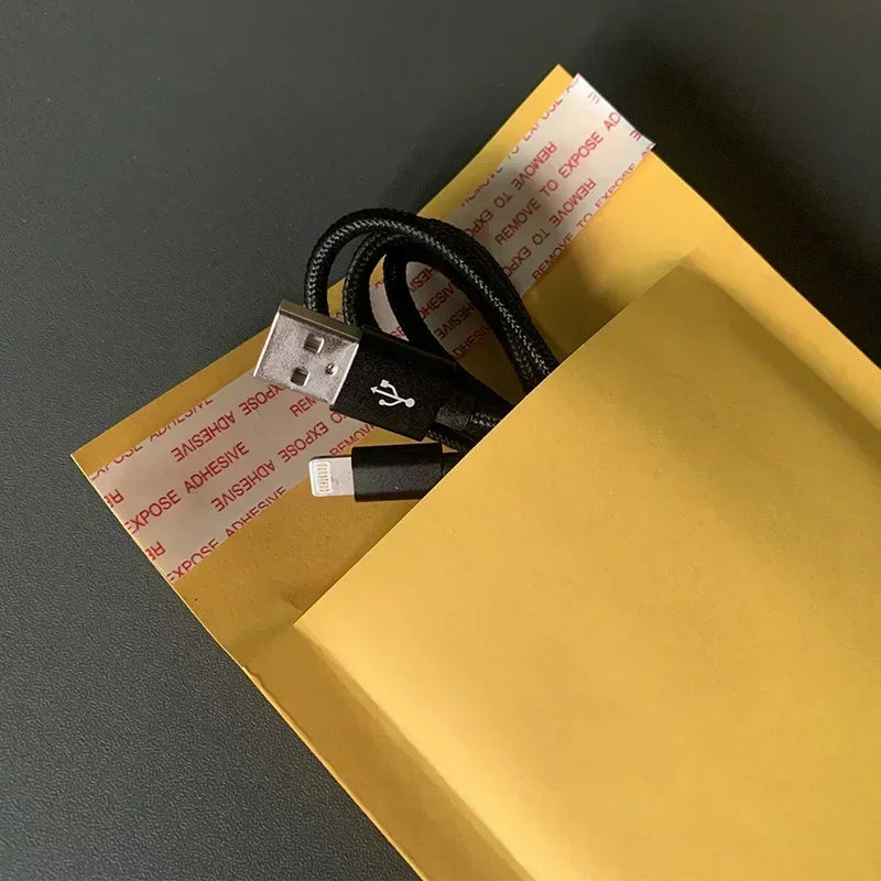Kraft Paper Shipping Bags Mailer Self Seal Adhesive Bubble Padded Envelopes Bag Waterproof Business Gift Postal Packaging Pouch