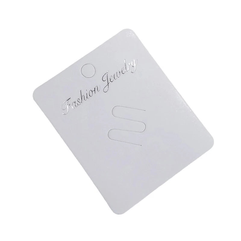 50Pcs Fashion Brooches Display Cards High Quality Pins Blank Paper Tag Jewelry Packaging Cards Sale Hang Price Tag Cards