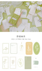 30Pcs Colorful Flower Plant Texture Card Stock Craft Paper Junk Journal Ephemera Forest Leaf Scrapbooking Material Paper Pack